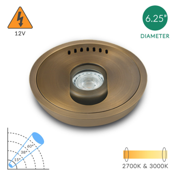Alcon 9030 Aiming Adjustable Low-Voltage In-Ground LED Well Uplight