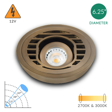 Alcon 9031 Low-Voltage 6-Inch Adjustable In-Ground LED Well Light