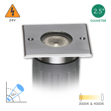 Alcon 9115-S Low-Voltage 3-Inch In-Ground LED Well Light