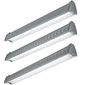 H.E. Williams AXA-4-L Architectural Contoured Louver LED Suspended Light Fixture - 4 FT