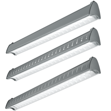 H.E. Williams AXA-8-L Architectural Contoured Louver LED Suspended Light Fixture - 8 FT
