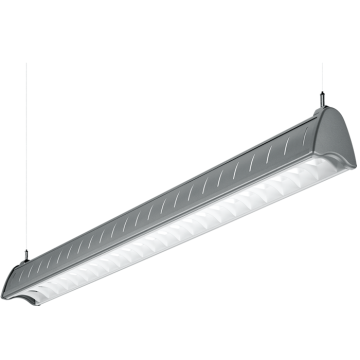 H.E. Williams AXA-4-L Architectural Contoured Louver LED Suspended Light Fixture - 4 FT