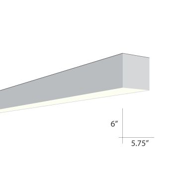 Alcon Lighting Beam 66 Series 6019-8 Architectural 8 Foot Surface Linear Fluorescent Ceiling Light Fixture