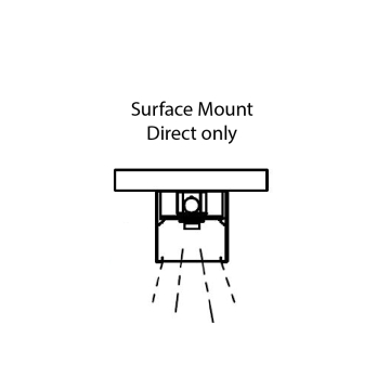 Alcon Lighting Beam 66 Series 6019-8 Architectural 8 Foot Surface Linear Fluorescent Ceiling Light Fixture