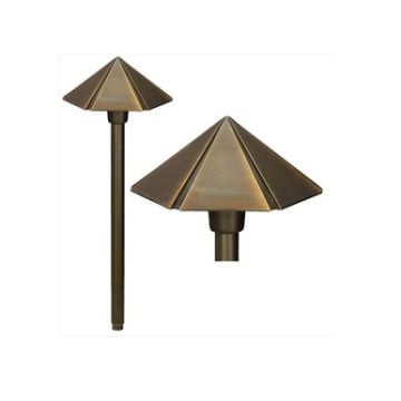 Alcon 9073 Washington Solid Brass Low Voltage LED Architectural Landscape Path Light Fixture