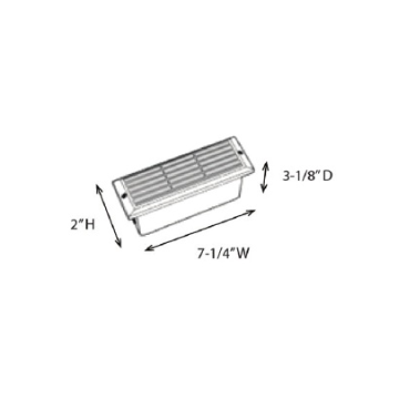 Alcon Lighting 9409-F Castel Architectural LED Low Voltage Step Light Flush Mount Fixture