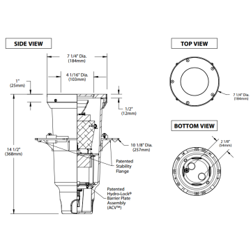 BK Lighting HP2-LED-TR-C25 Tunable White + Saturation & Hue Recessed In Grade Well Light