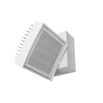 Amerlux CNTRV44-32-LED-WW Contour 4x4 Wall Wash LED Track Light Fixture 32 Watt - LED Gallery Lighting or Retail Track Lighting