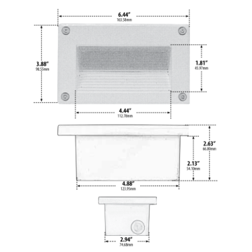 Alcon 9609 Copan Architectural LED Low Voltage Step Light Fixture