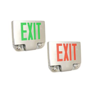 Alcon Lighting 16114 Combination LED Exit Signs with Emergency Lights