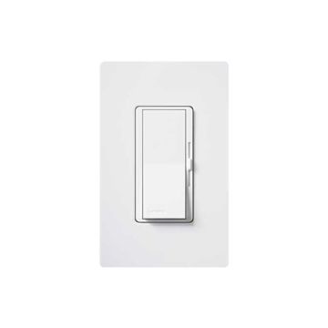 Lutron DV-600P-WH Diva 600 Watt Single Pole Dimmer - White