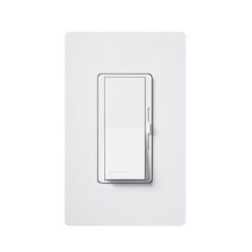 Lutron Diva DVTV-WH 0-10V Dimmer Switch Single-Pole 120V White (30mA Max)