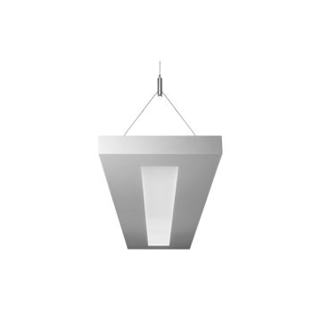 Focal Point FTWLS Twelve Architectural Linear Suspended LED Office Ceiling Light Fixture – 74% Uplight and 26% Downlight