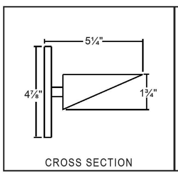 Belfer Lighting WS6215-HAL Halogen Wedge Wall Mount Sconce