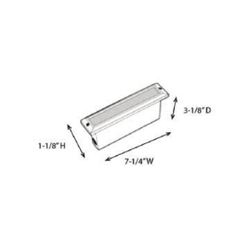 Alcon Lighting 9500-F Kennedy Architectural LED Low Voltage Step Light Flush Mount Fixture