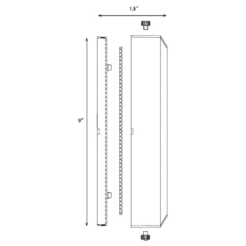 Alcon Lighting 9403-S Klein Architectural LED Low Voltage Step Light Surface Mount Fixture