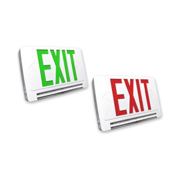 Alcon Lighting 16115 Combination LED Exit Signs with Emergency Lights