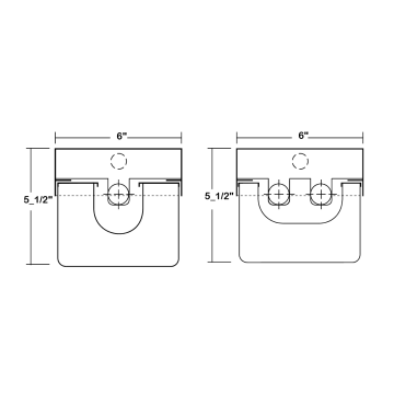 Alcon 6022-S-4 Fluorescent 4-Foot Surface-Mount Louver Luminaire