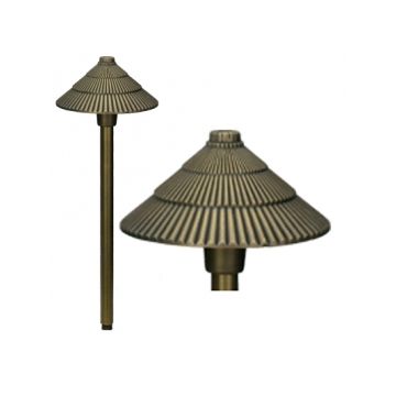 Alcon 9084 Raiden Solid Brass Low Voltage LED Architectural Landscape Path Light Fixture