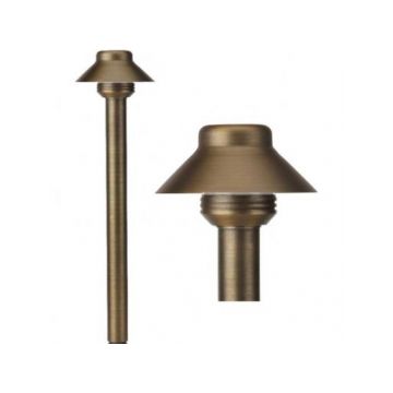 Alcon 9070 Bucket Solid Brass Low Voltage LED Architectural Landscape Path Light Fixture