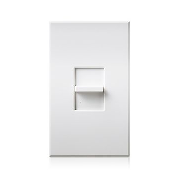 Alcon Lighting Manor 2101 Thin Profile 0-10V Slide-to-Off Dimmer Switch Single-Pole 120-277V (8A Max)