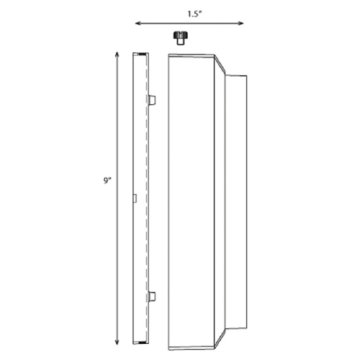 Alcon Lighting 9407-S Marshall Architectural LED Low Voltage Step Light Surface Mount Fixture
