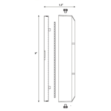 Alcon Lighting 9404-S Mills Architectural LED Low Voltage Step Light Surface Mount Fixture