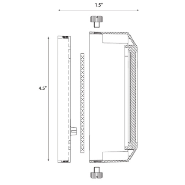 Alcon Lighting 9405-S Mollie Architectural LED Low Voltage Step Light Surface Mount Fixture