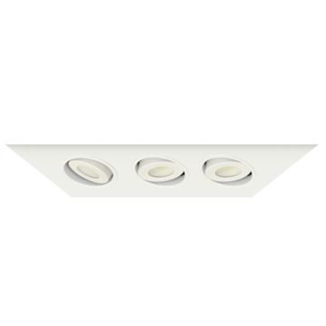 Alcon 14300-3 Oculare 3-Head Multiple Flanged Adjustable LED Recessed Light