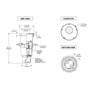BK Lighting HP2-OS-LED-TR Offset Integral Transformer Recessed In Grade Well Light 120/277V