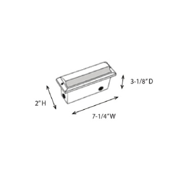 Alcon Lighting 9507-F Pacey Architectural LED Low Voltage Step Light Flush Mount Fixture