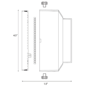 Alcon Lighting 9406-S Rubin Architectural LED Low Voltage Step Light Surface Mount Fixture