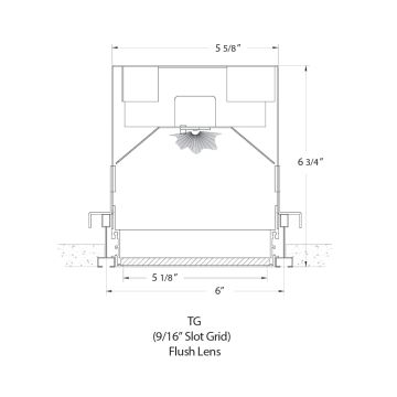 Mark Architectural Lighting Mark Slot 6 LED S6LROTM and S6LFOTM Linear Recessed Ceiling Light Strip Fixture