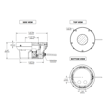 BK Lighting HP2-LED-RS Shallow Housing Remote Transformer Recessed In Grade Well Light