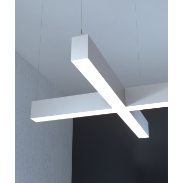Alcon 12100-20-X-P-RGBW Architectural RGBW LED X-Shape Pendant Light Fixture 