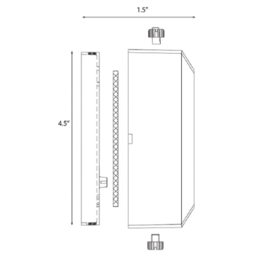 Alcon Lighting 9200-S Soda Architectural LED Low Voltage Step Light Surface Mount Fixture