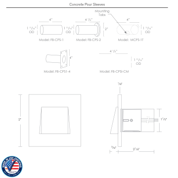 SPJ Lighting Forever Bright SPJ-GDG-30W-SQ-SH-QS LED Brass Outdoor Recessed Step Light - Matte Bronze Finish
