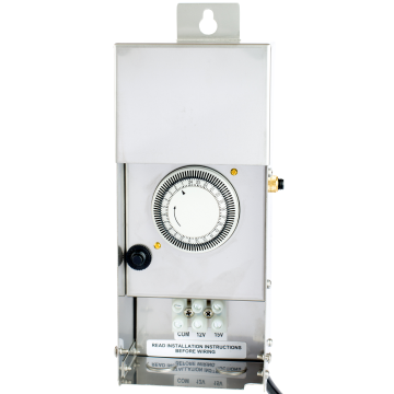Alcon Lighting SST300W LED 300W 12V/15V AC Multi-Tap Stainless Steel Magnetic Dimmable Low Voltage Indoor/Outdoor Transformer