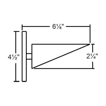 Belfer Lighting WS7230-LED-ELV-1 LED Double Wedge Lens Wall Sconce