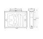 Image 2 of Alcon 16122 New York City Compliant Steel LED Exit Sign