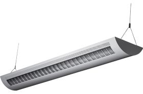 Alcon Lighting Catalina 10106-8  8 Foot T8 and T5HO Fluorescent Architectural Linear Suspended Light Fixture – Uplight (Direct) and Downlight (Indirect)