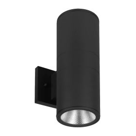 Alcon Lighting 11240-2 Zen Architectural LED 4 Inch Round Tall Cylinder Wall Mount Up & Down Outdoor Light Fixture