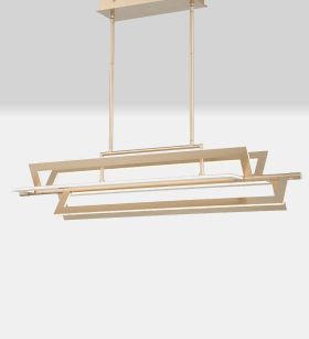 Alcon 12261 Architectural Edge Lit 42 Inch Linear Island LED Chandelier 