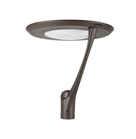 Alcon 11410-S Architectural Modern Single Arm LED Post Light | Selectable Wattage and Color Temperature
