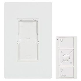 Lutron Caseta PJ2-WALL-WH-L01 Remote Control with Wall Mounting Kit