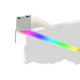 Alcon 12100-10-PR-RGBW Linear Trimless Recessed Wall Wash Color-Changing LED Light