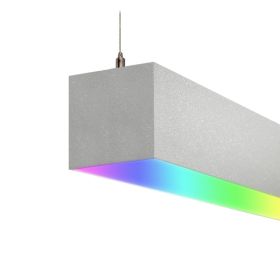 Alcon 12100-66-RGBW-P Color-Changing LED Linear Pendant Light
