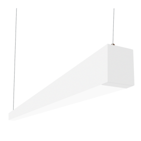 Alcon Lighting Beam 253 Series 12145-8 LED 2.5 Inch Aperture 8 Foot Enclosed Linear Pendant Light Fixture - White