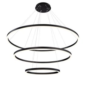 Alcon Lighting 12234 Cirkel Three-Tier 60.75 Inches LED Architectural Suspended Pendant Chandelier
