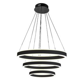 Alcon 12270-3 Suspended Architectural LED 3-Tier Ring Chandelier